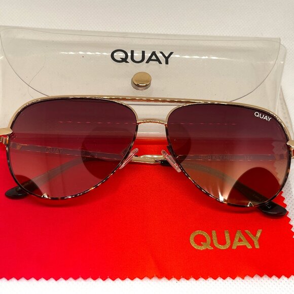 Quay Australia Accessories - Quay Unisex High Key Mini Classic Aviator Sunglasses - 0739LR-7
